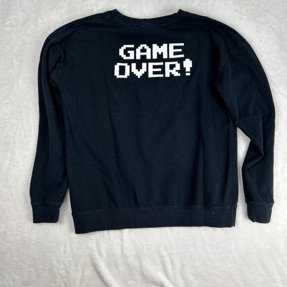 Vans X Nintendo Super Mario Sweatshirt Pullover Men's Size M Black *Game Over* - Picture 7 of 8